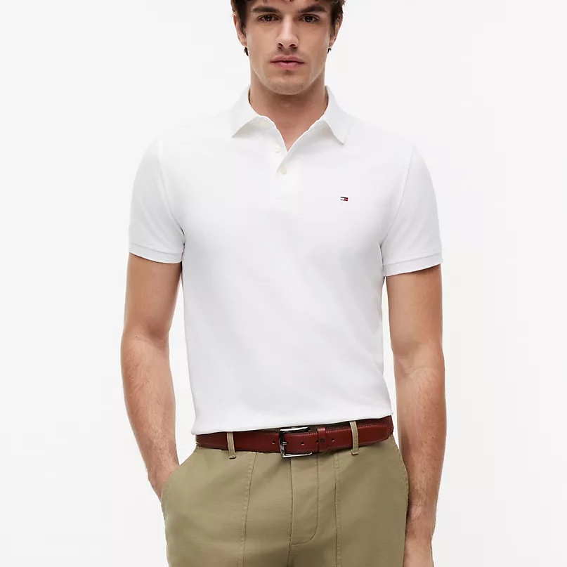 Футболка поло Tommy Hilfiger чоловіча біла 78JA592 110