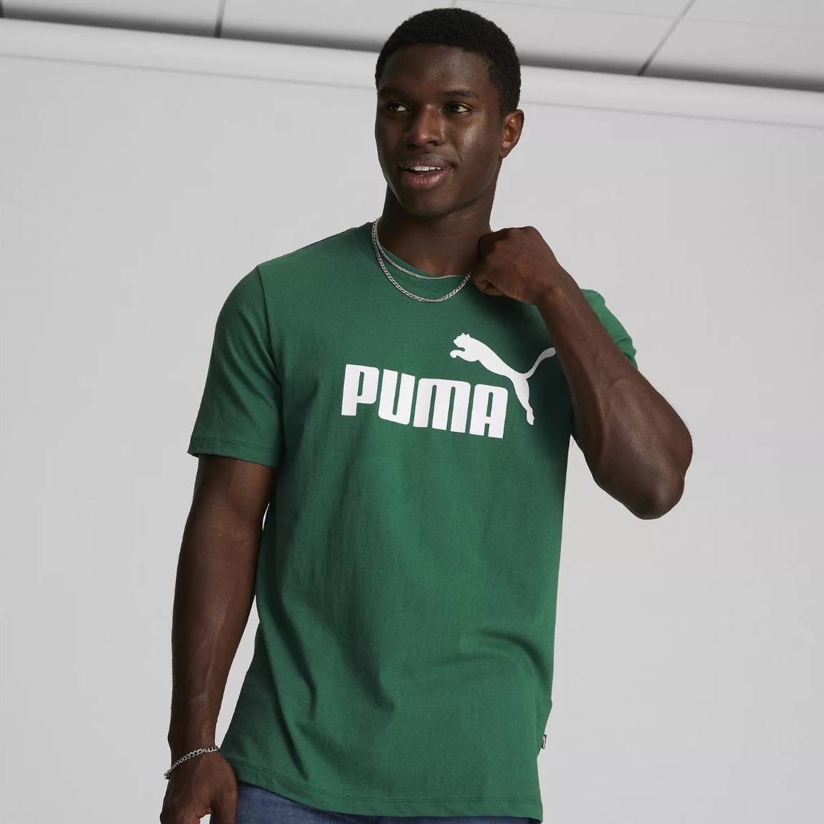 Футболка Puma чоловіча зелена 67877646
