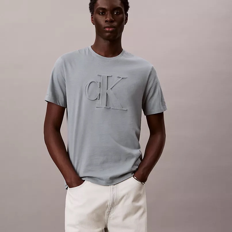 Футболка Calvin Klein чоловіча сіра 40GC808