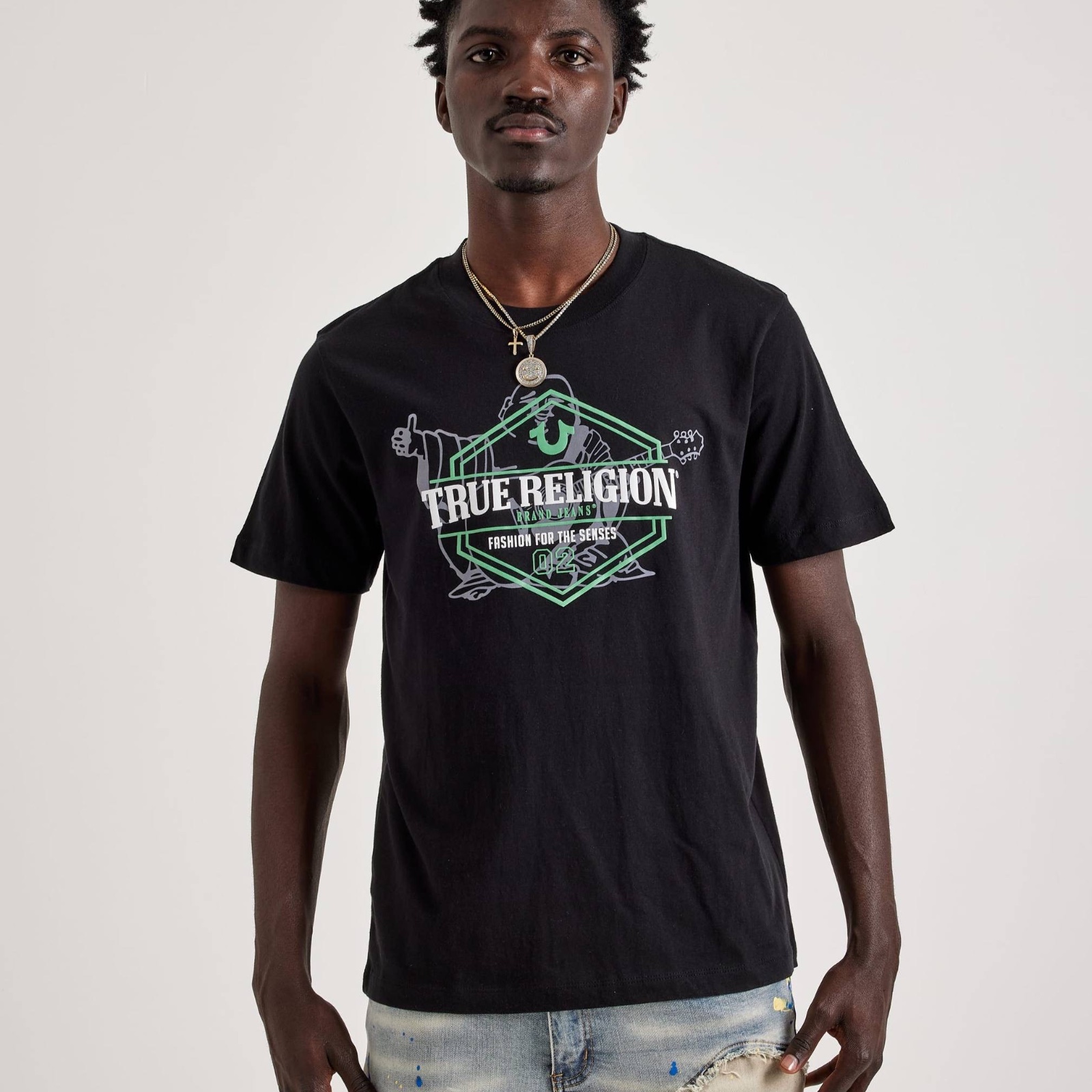 Футболка TRUE RELIGION чоловіча чорна 700354