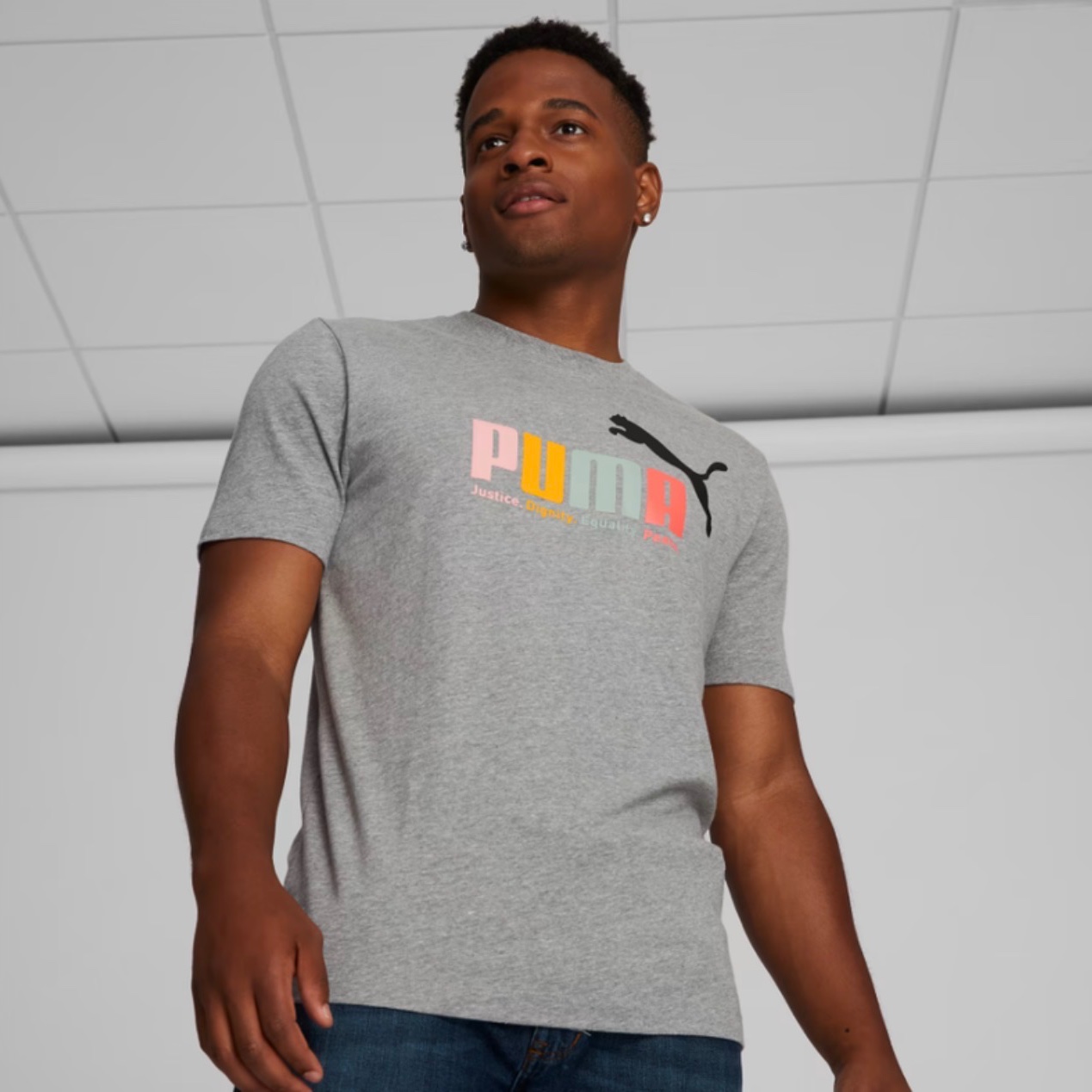 Футболка Puma чоловіча сіра 679190-03