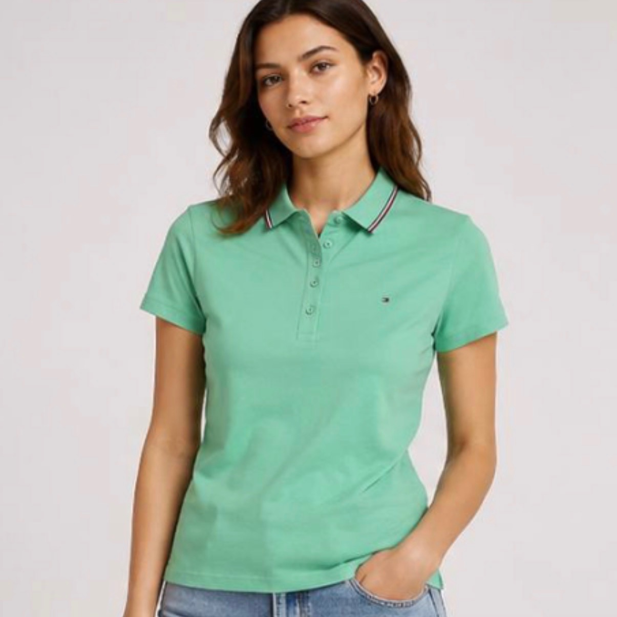Футболка Tommy Hilfiger жіноча зелена CAR0000046 02