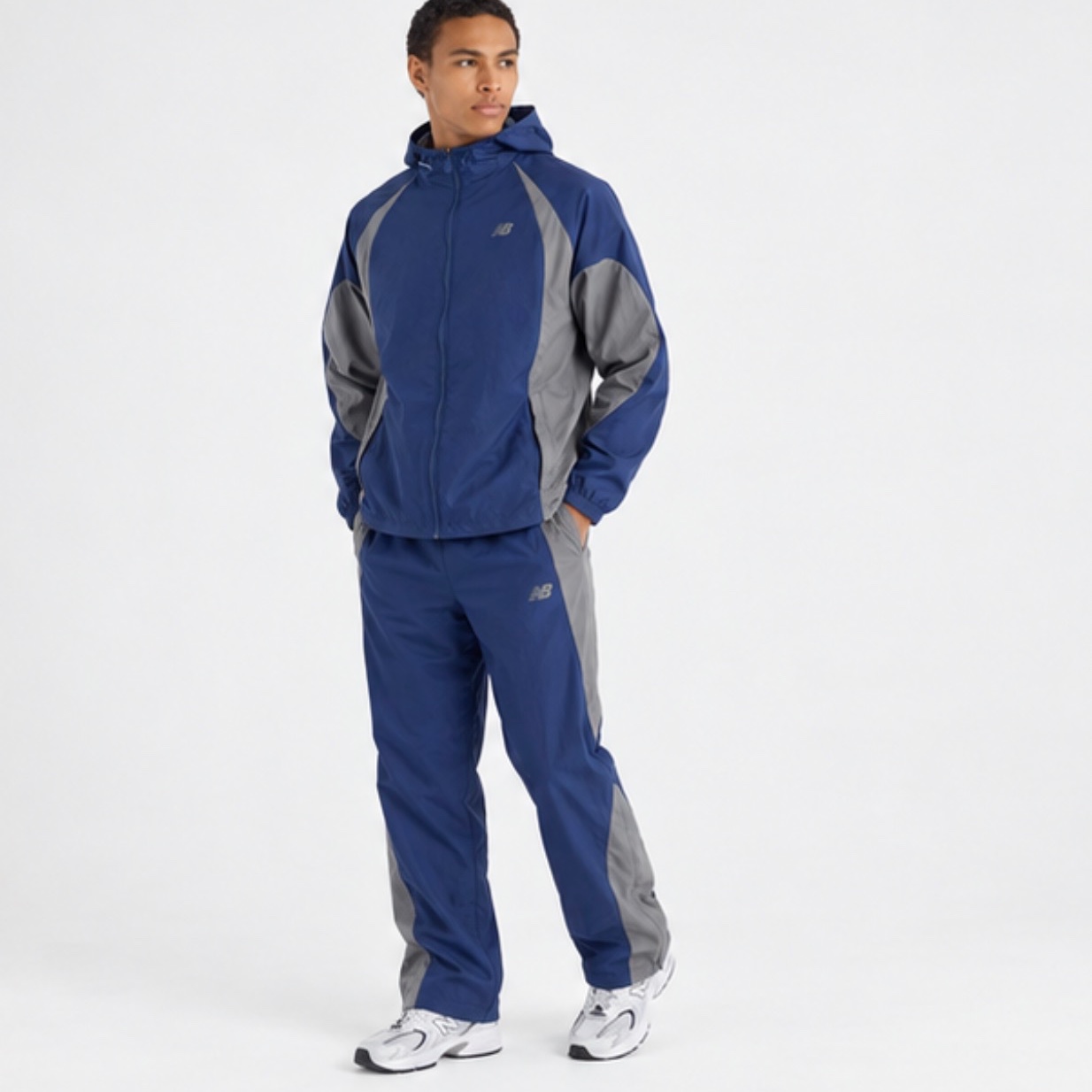 Костюм New Balance чоловічий сіро-синій MJ53810 / MP53811