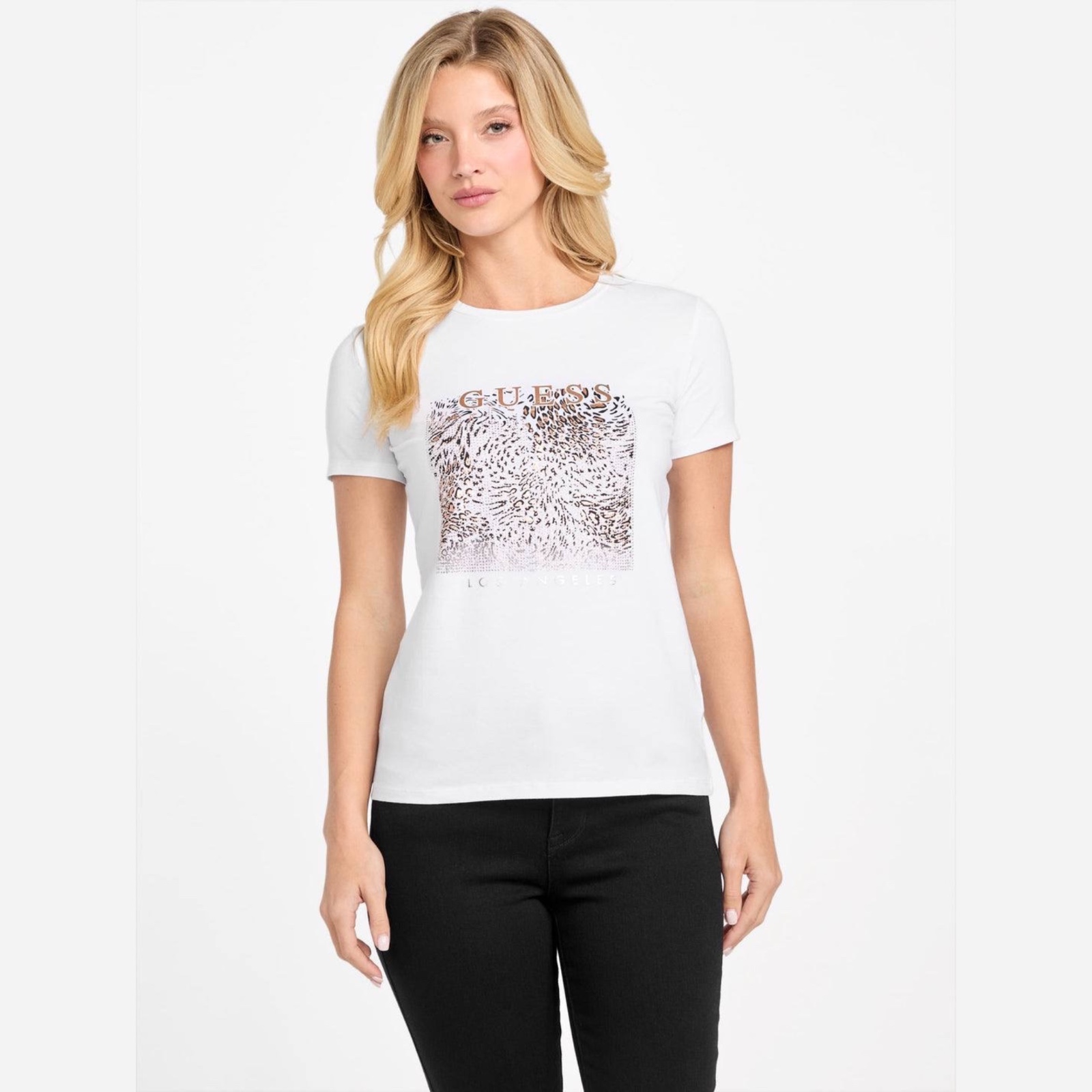 Футболка Guess жіноча біла QBVI66KAK0