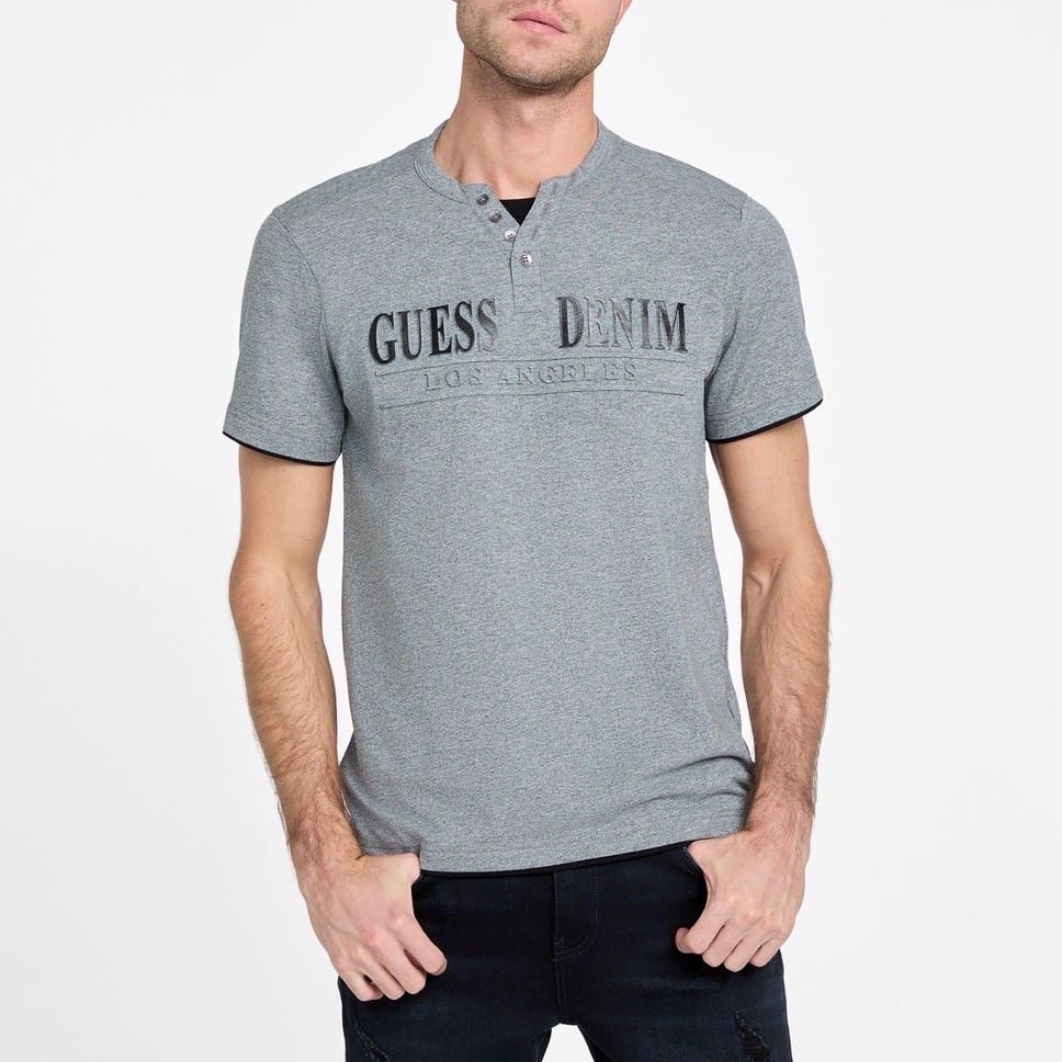 Футболка Guess чоловіча сіра X0BP12KBUP0