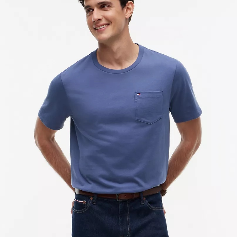 Футболка Tommy Hilfiger чоловіча синя 78JB151