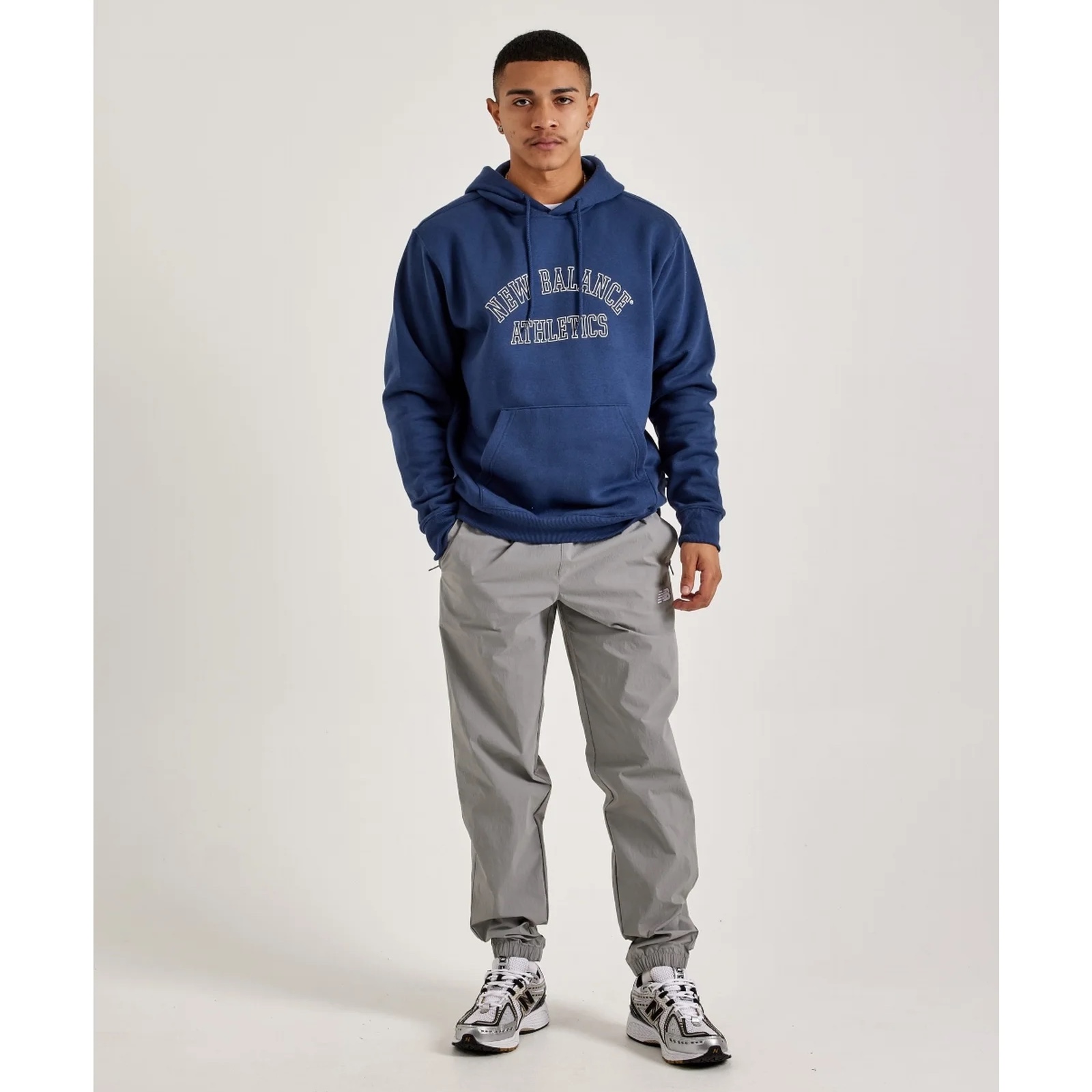 Худі New Balance чоловіче синє MT43509NNY