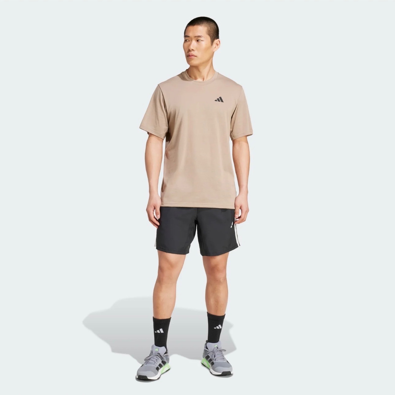 Футболка Adidas Train Essentials Feelready чоловіча коричнева JW7438