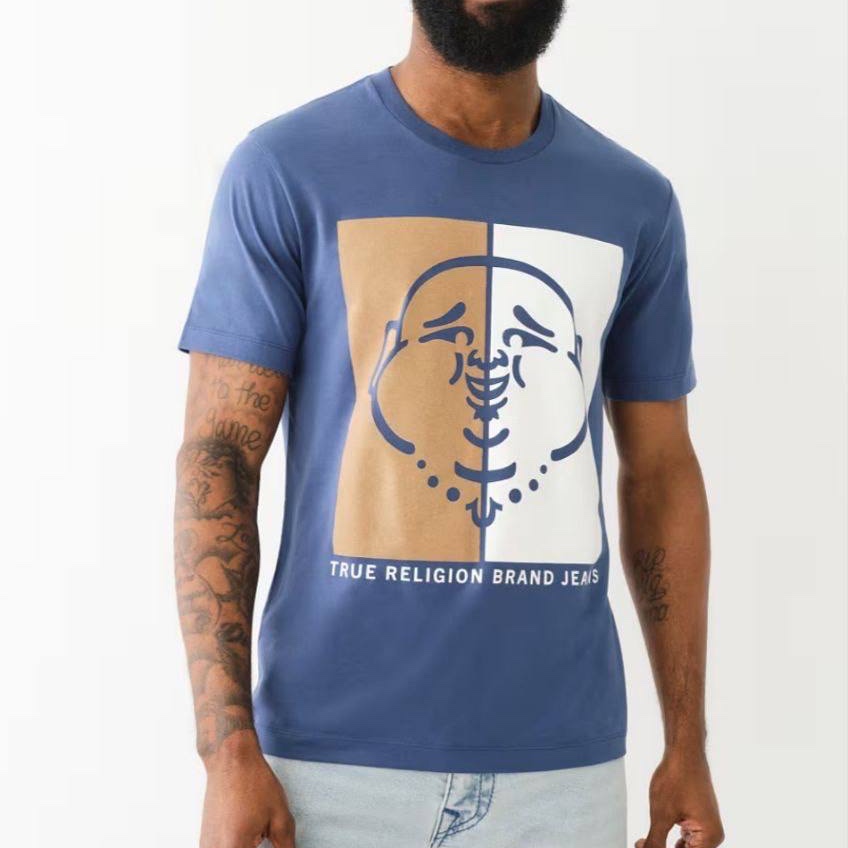 Футболка True Religion чоловіча синя 10823