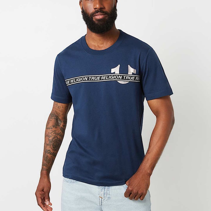 Футболка True Religion чоловіча синя RN 112790
