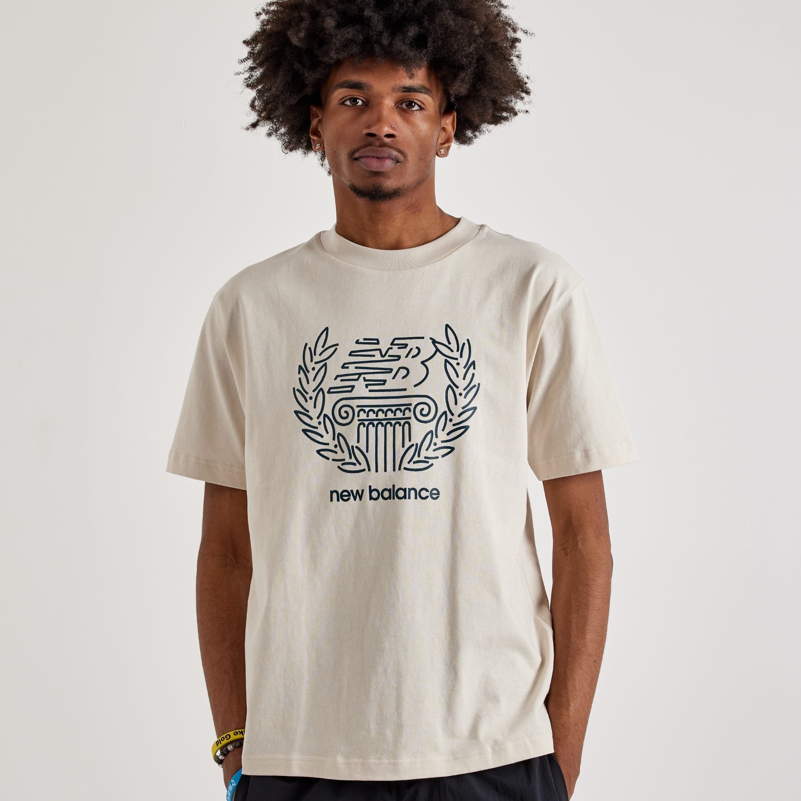 Футболка New Balance NB X DEBUT TEE чоловіча бежева MT51974