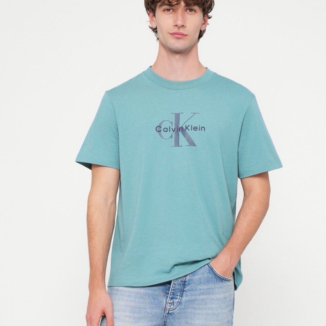 Футболка Calvin Klein чоловіча голуба 4300136430