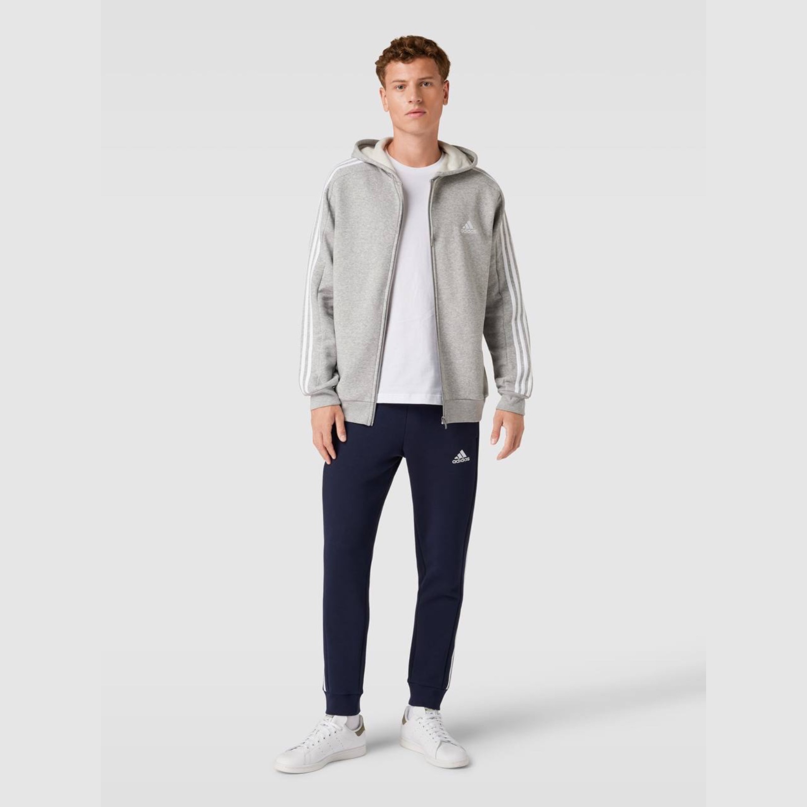 Зіп-Худі Adidas чоловіче сіре IJ6479