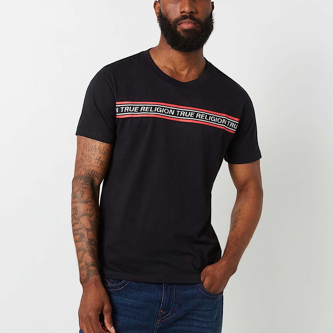 Футболка TRUE RELIGION чоловіча чорна 700316