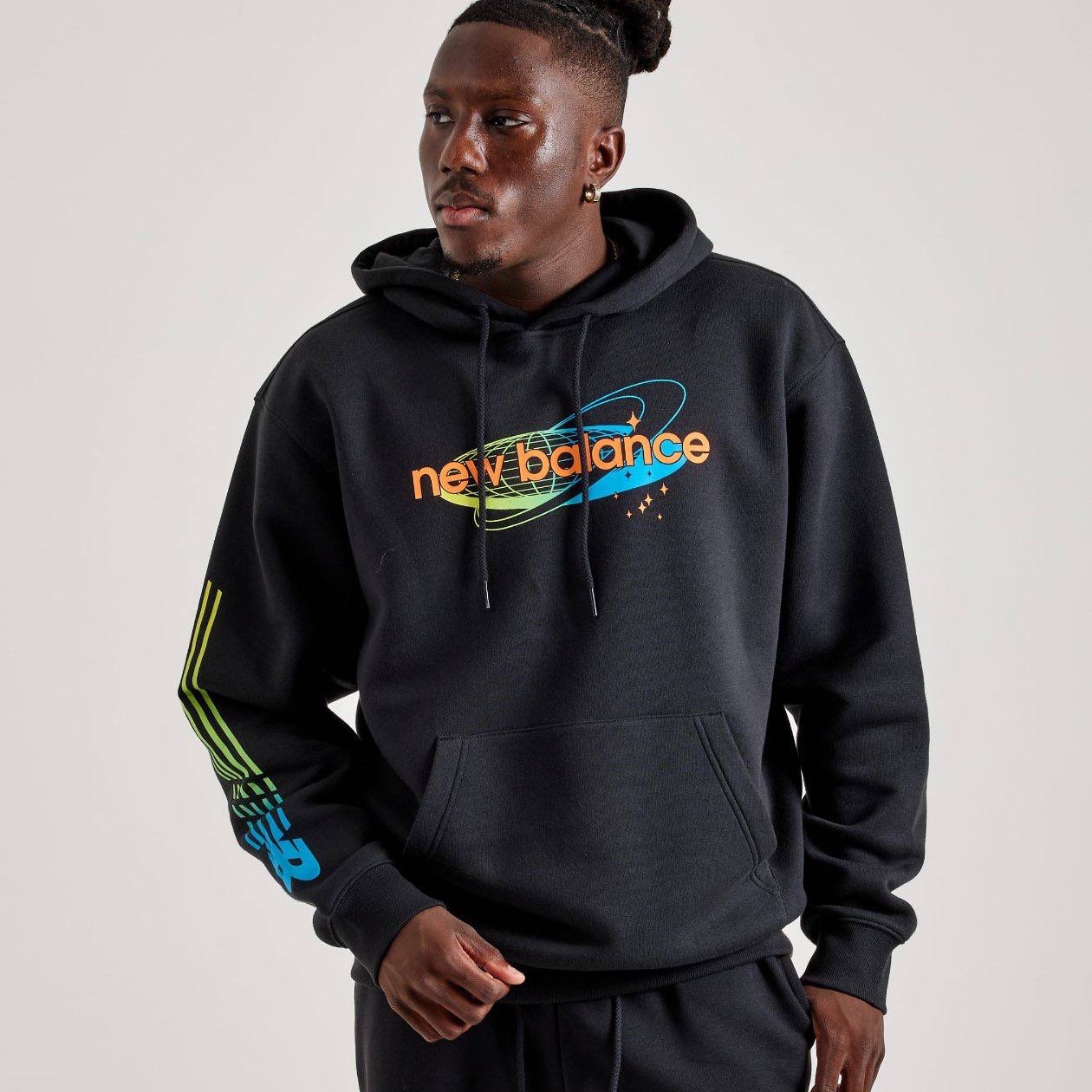 Худі New Balance чоловіче чорне MT43975
