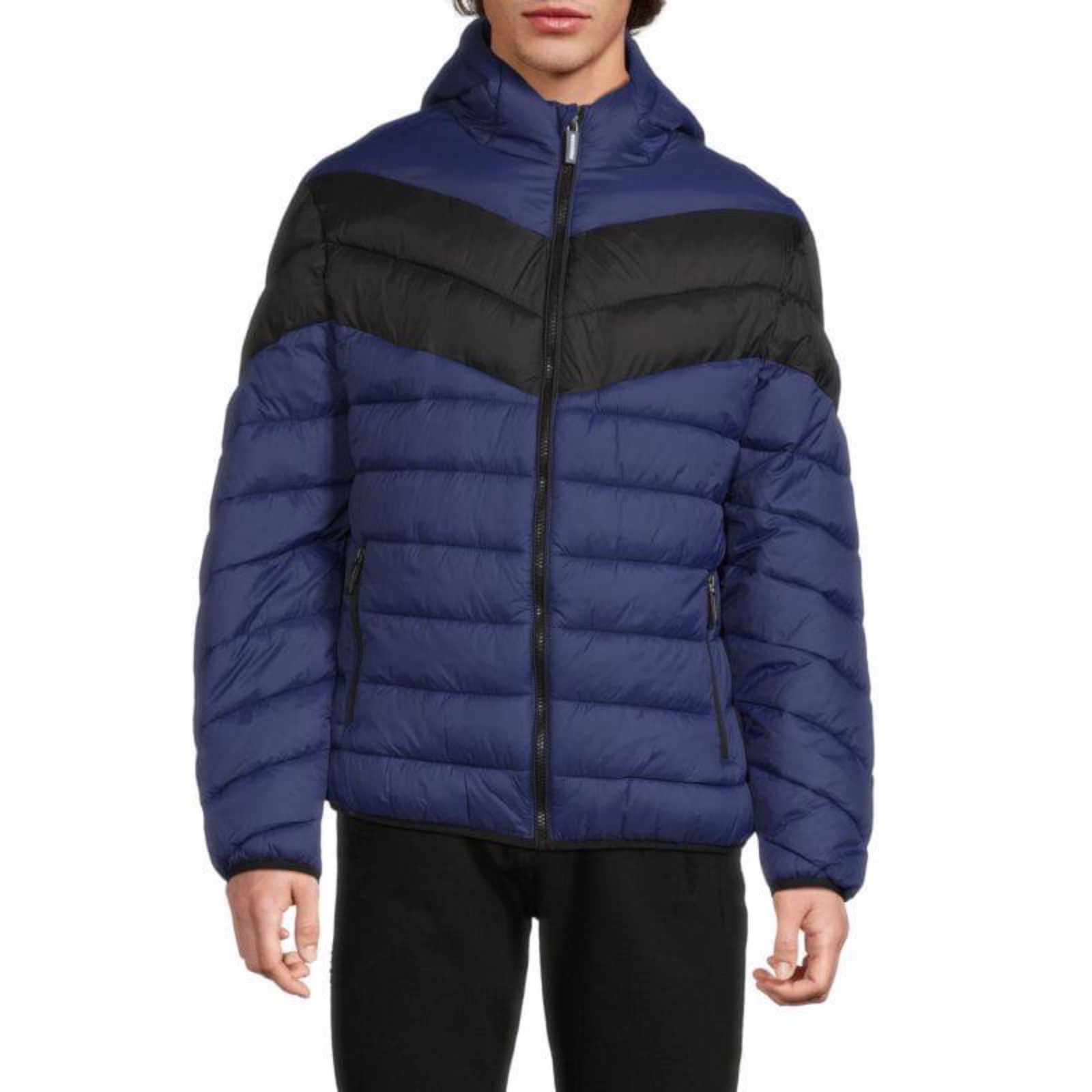 Куртка Guess чоловіча синьо-чорна M5BLCKW1230