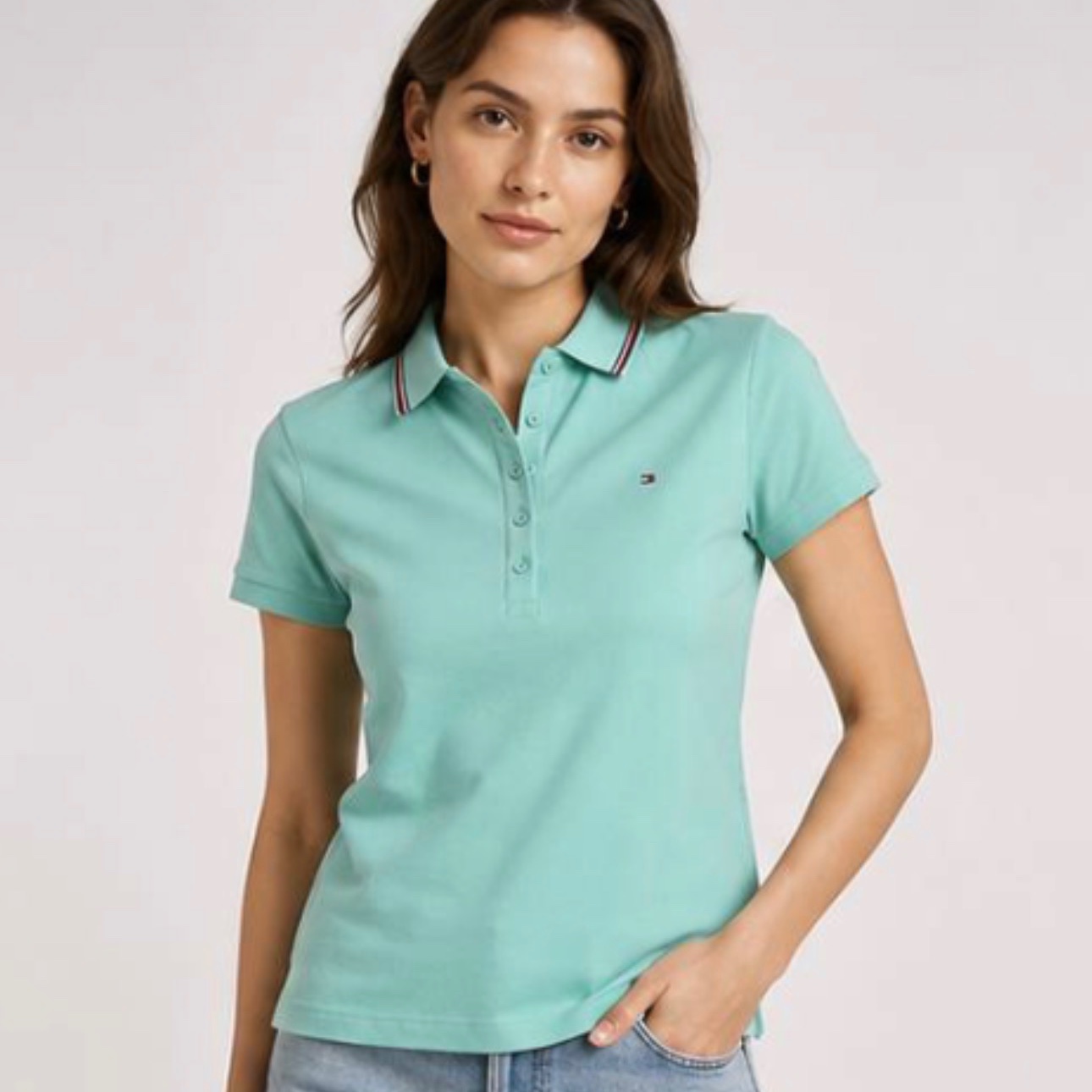 Футболка Tommy Hilfiger жіноча мʼятна CAR0000046 01