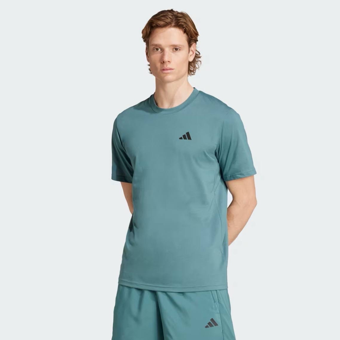 Футболка Adidas чоловіча зелена JW3356