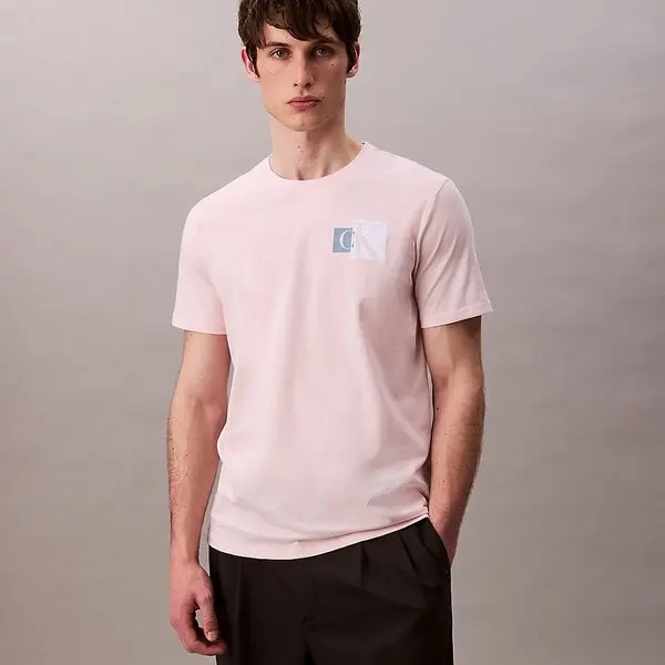 Футболка Calvin Klein Jeans чоловіча рожева 4RB858G690