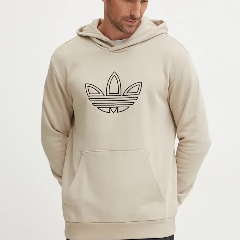 Худі Adidas чоловіче бежеве JJ1505