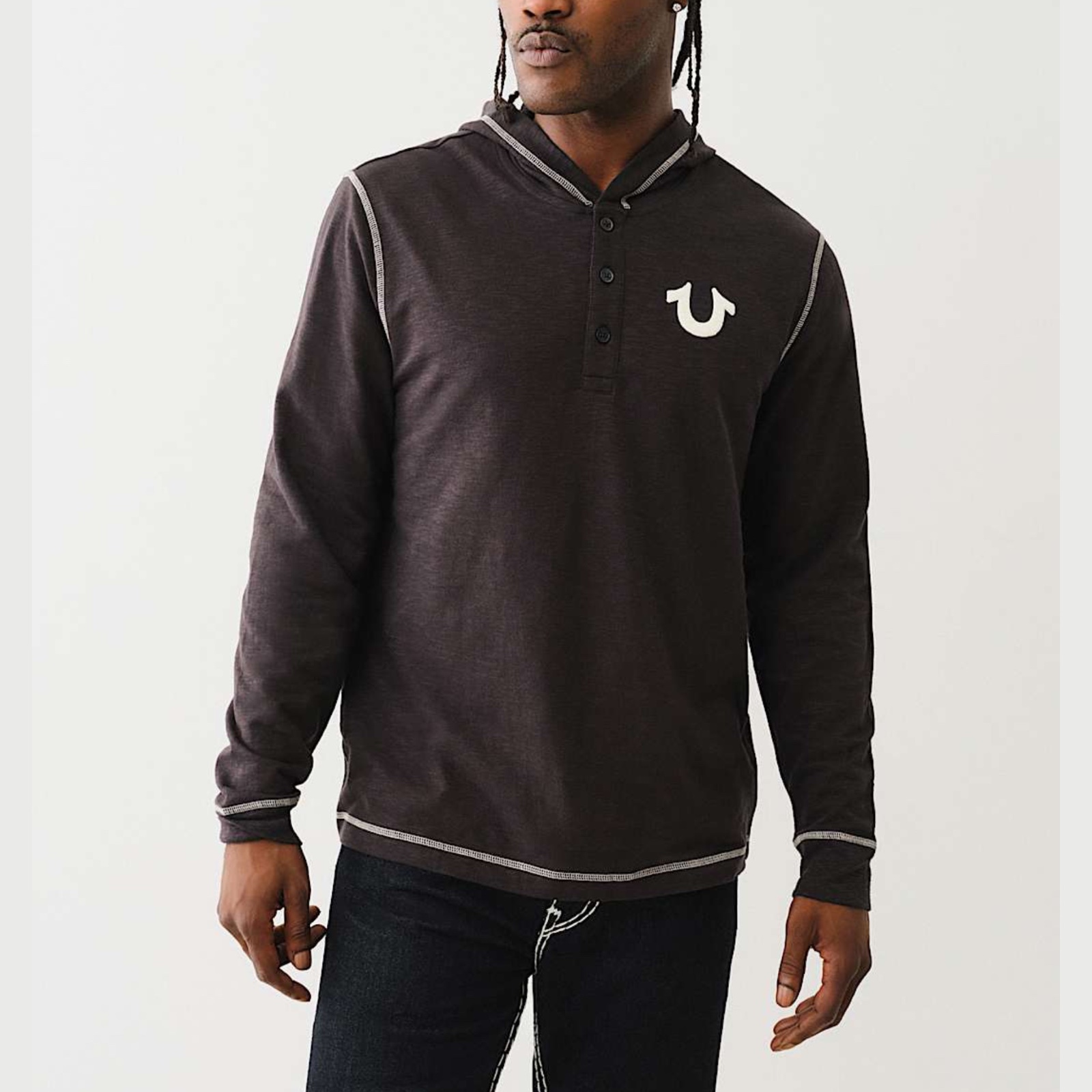 Худі True Religion чоловіча чорна 108687