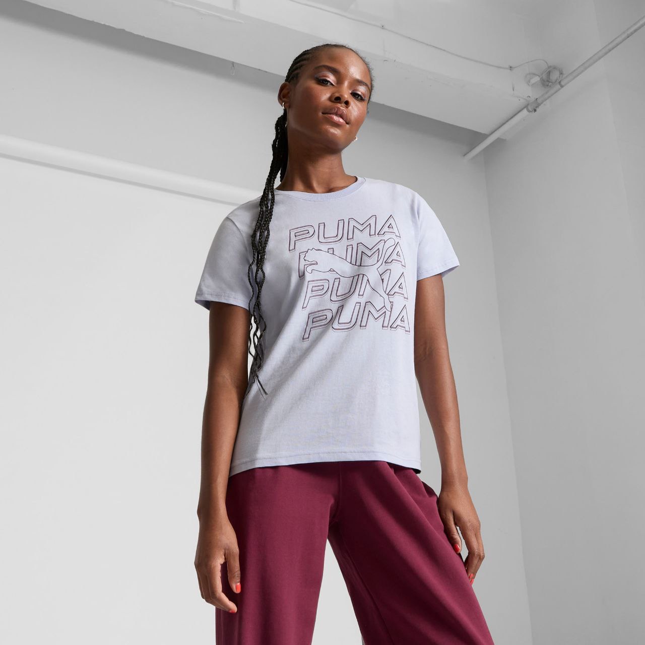 Футболка Puma жіноча фіолетова 68888347