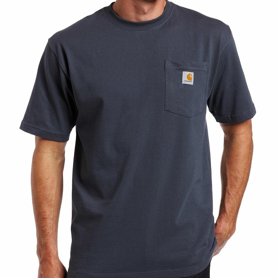 Футболка Carhartt чоловіча синя TK3296
